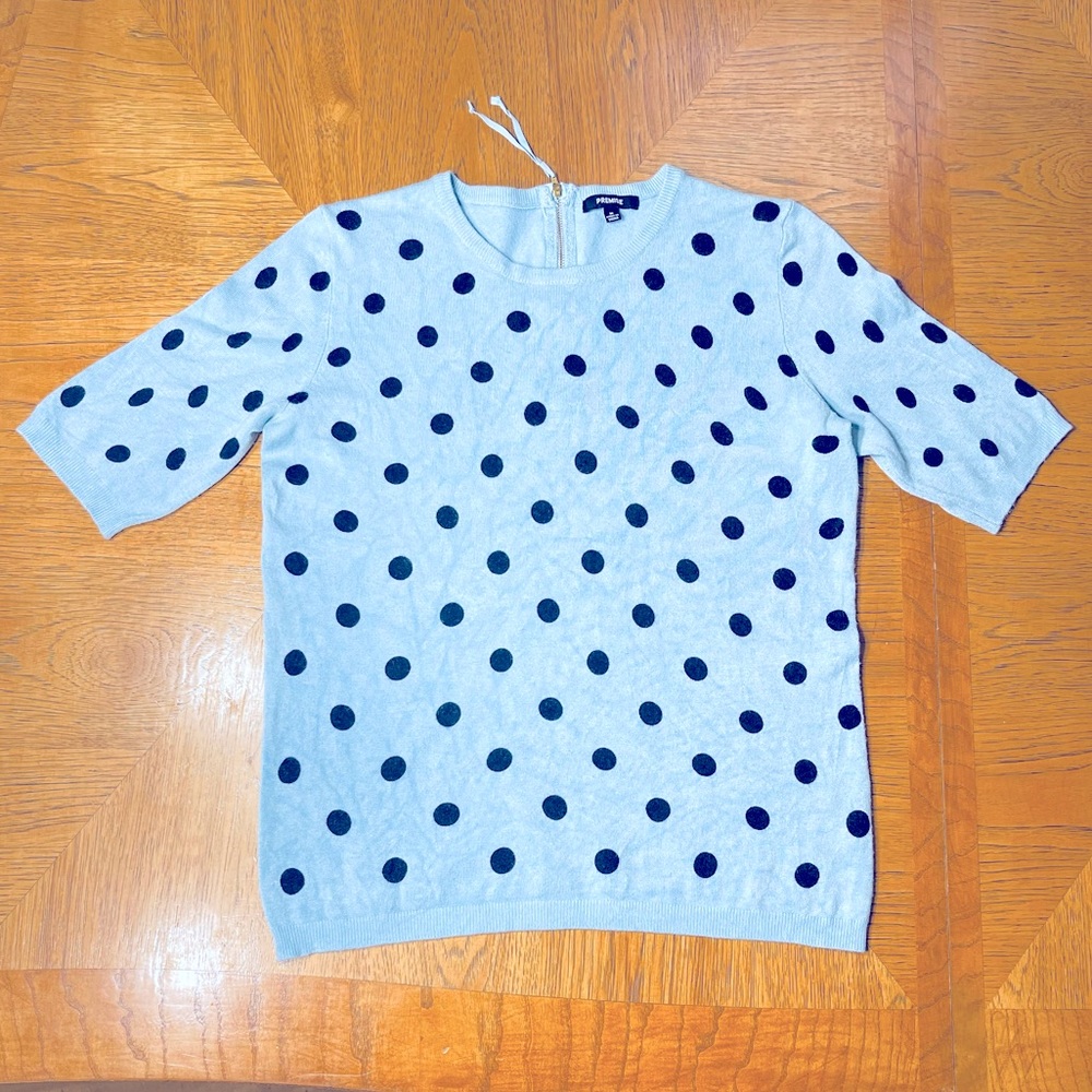 PREMISE LIGHTWEIGHT POLKA DOT SWEATER